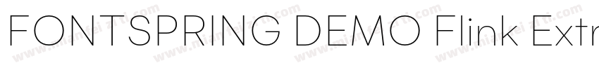 FONTSPRING DEMO Flink Extra Bold Re字体转换